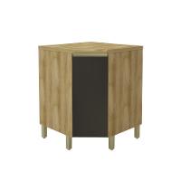 Balcão de Canto Oblíquo1 Porta com Tampo Star Indekes - 1