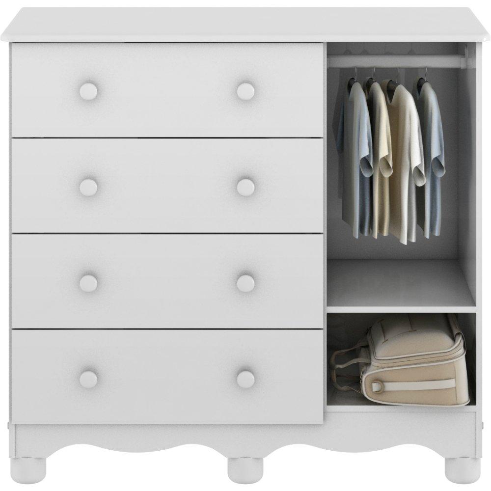 Cômoda 4 Gavetas 1 Porta Uli Móveis Peroba - 2