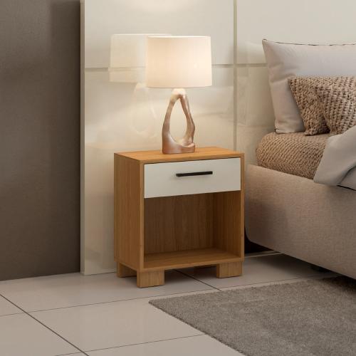 Mesa de Cabeceira 1 Gaveta MDF W343 Dalla Costa