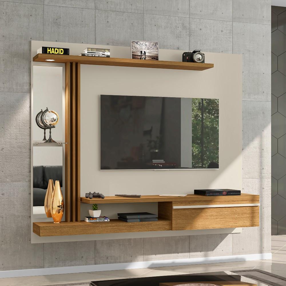 Painel para TV até 55 Polegadas com espelho 1 Porta Denver Bechara - 1