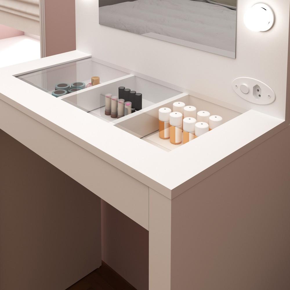 Penteadeira 1 Gaveta com Espelho PE2017 Tecnomobili - 2