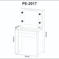 Penteadeira 1 Gaveta com Espelho PE2017 Tecnomobili - 5