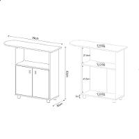Tabua de Passar Roupa 2 Portas TP3050 Tecnomobili - 3