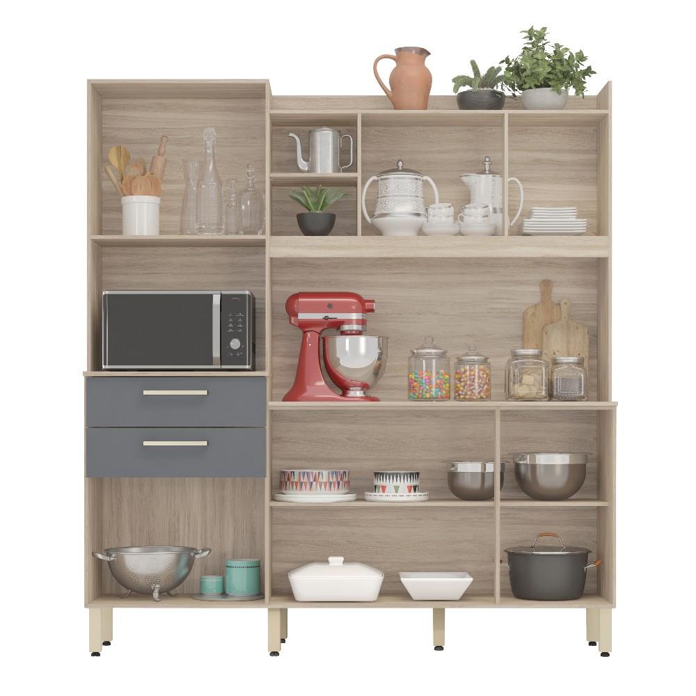 Cozinha Compacta 6 Portas 2 Gavetas Select Demóbile - 3