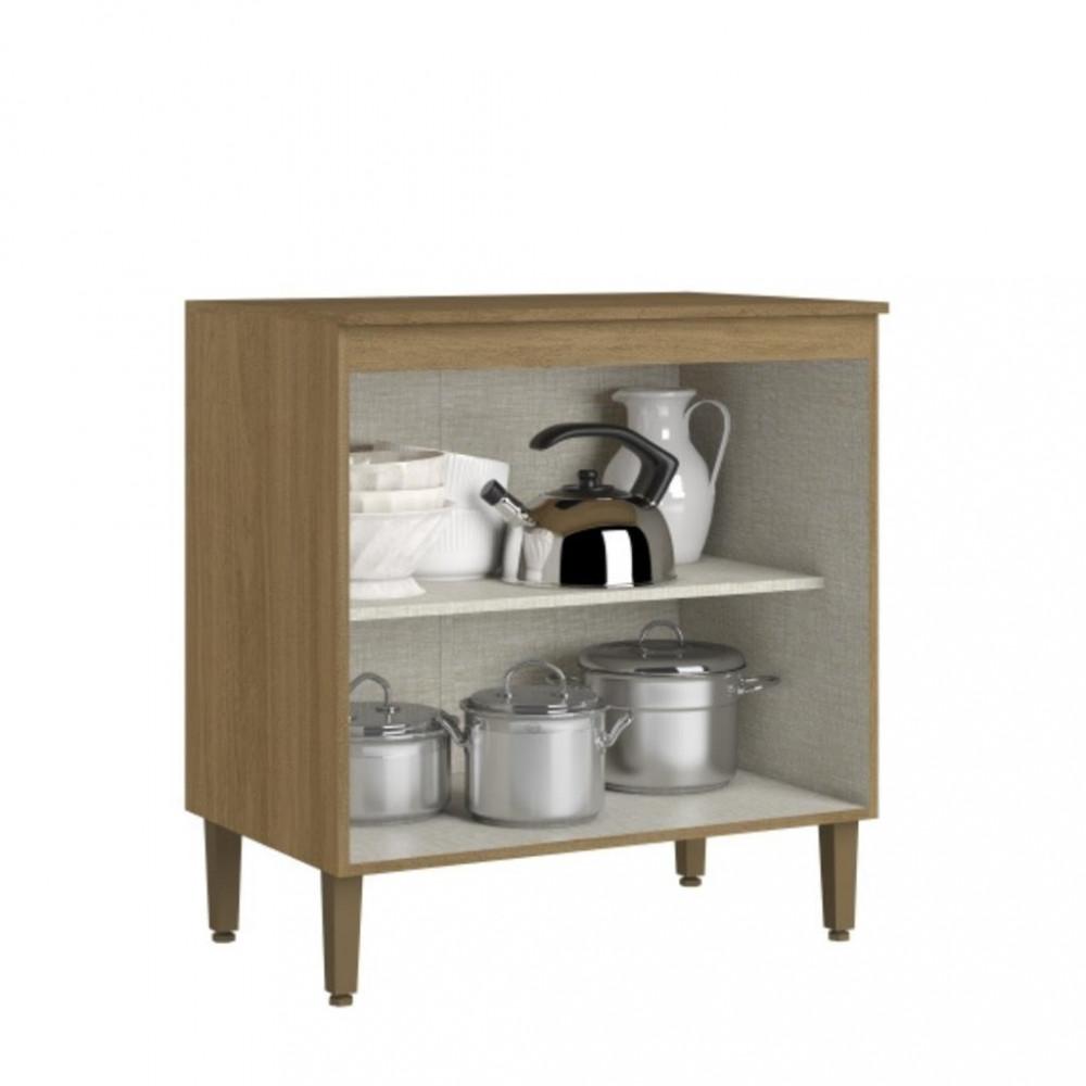 Balcão 2 Portas com Tampo 80cm Magnolia THB - 2