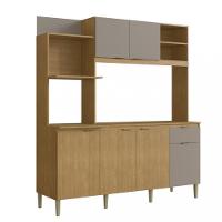 Cozinha Compacta com Tampo 6 Portas 1 Gaveta Dália New Cadorin - 2