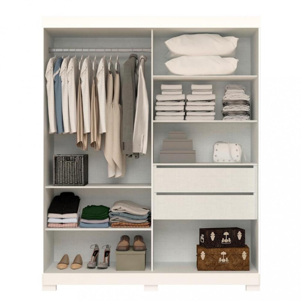 Guarda Roupas Solteiro 2 Portas 2 Gavetas Helena ACP - 3