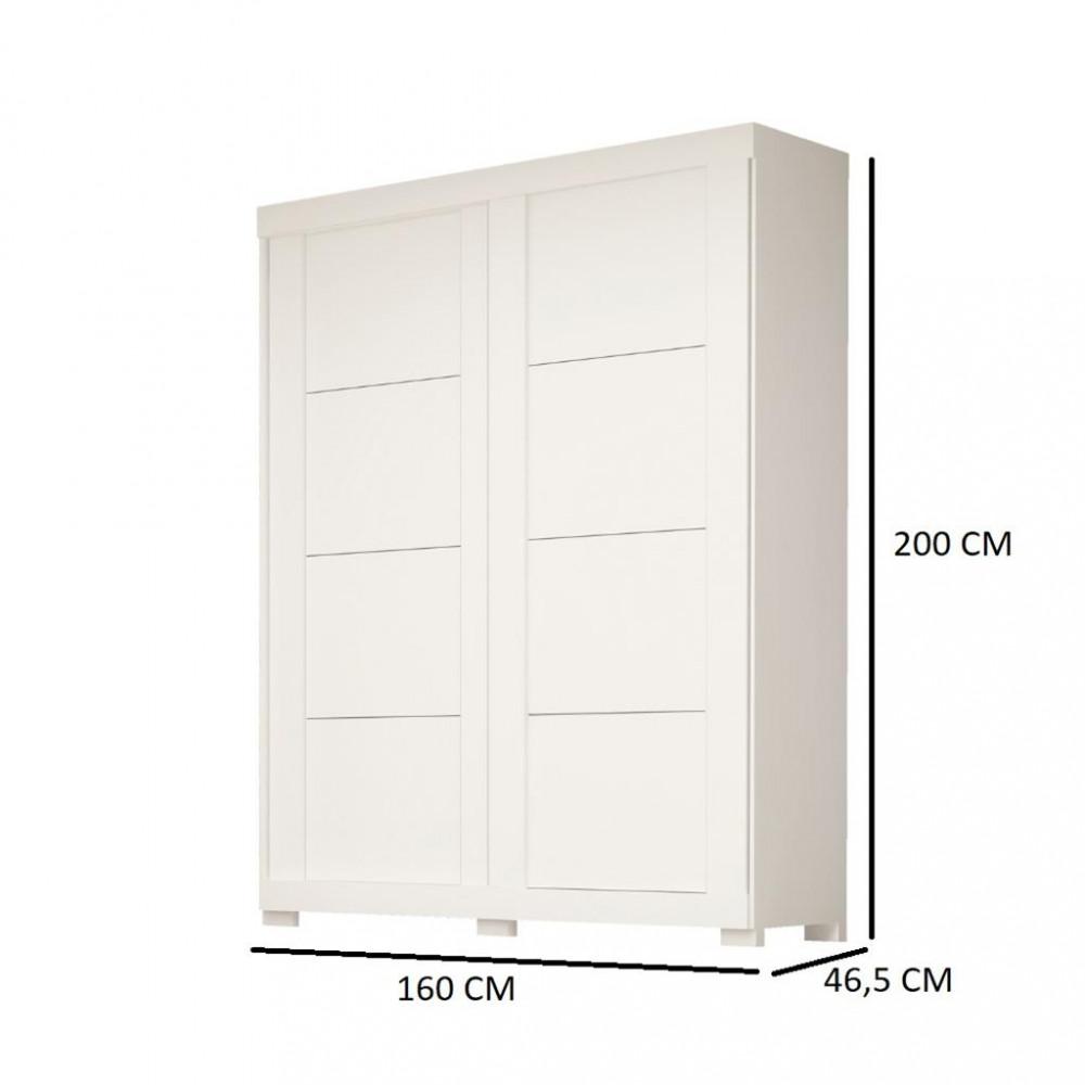 Guarda Roupas Solteiro 2 Portas 2 Gavetas Helena ACP - 4