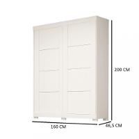 Guarda Roupas Solteiro 2 Portas 2 Gavetas Helena ACP - 4