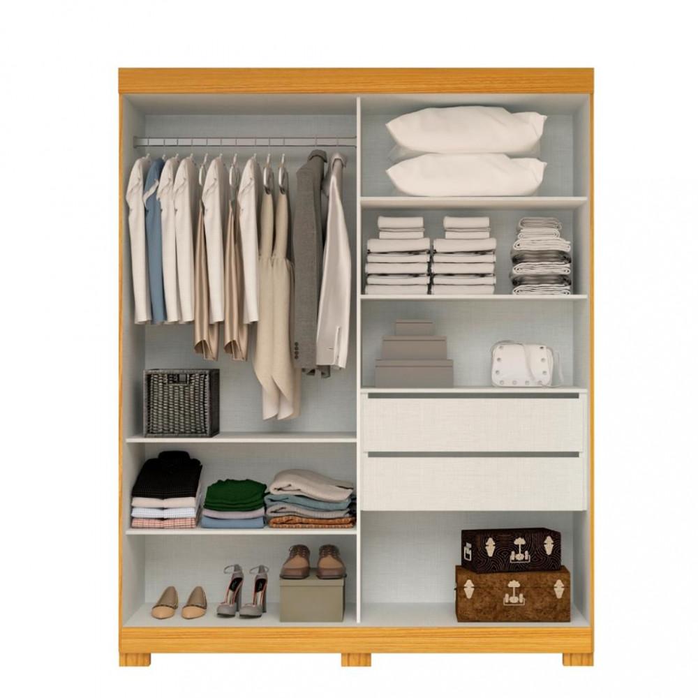 Guarda Roupas Solteiro 2 Portas 2 Gavetas Flex Helena ACP - 3