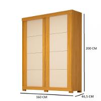Guarda Roupas Solteiro 2 Portas 2 Gavetas Flex Helena ACP - 4