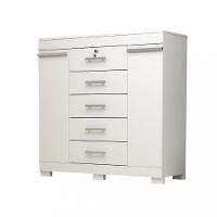 Cômoda 5 Gavetas 2 Portas Com Sapateira Diana ACP Móveis - 2