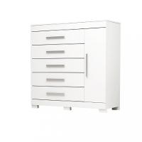 Cômoda 5 Gavetas 1 Porta Com Sapateira Rayane ACP