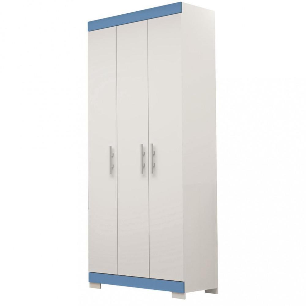 Guarda Roupas Solteiro 3 Portas 2 Gavetas Flex Lana ACP - 2