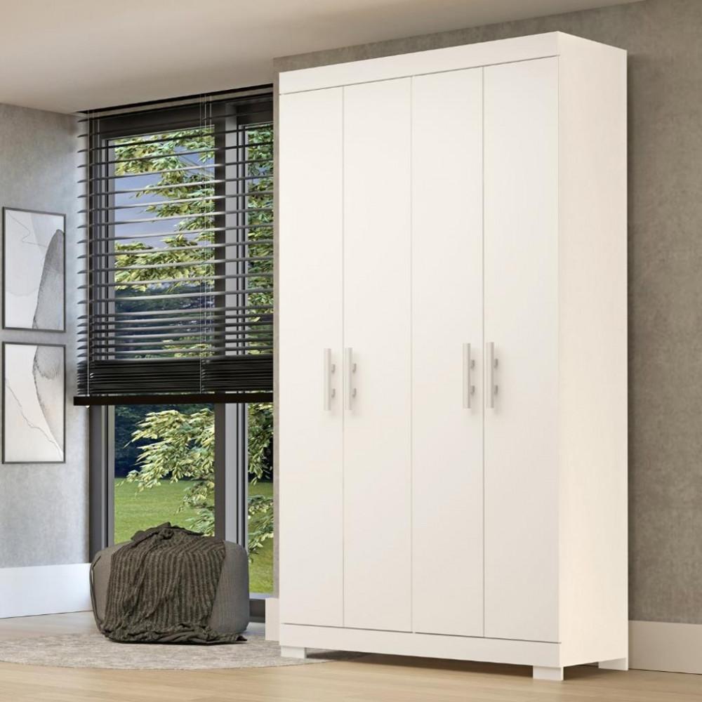 Guarda Roupas Solteiro 4 Portas 2 Gavetas Lana ACP - 1