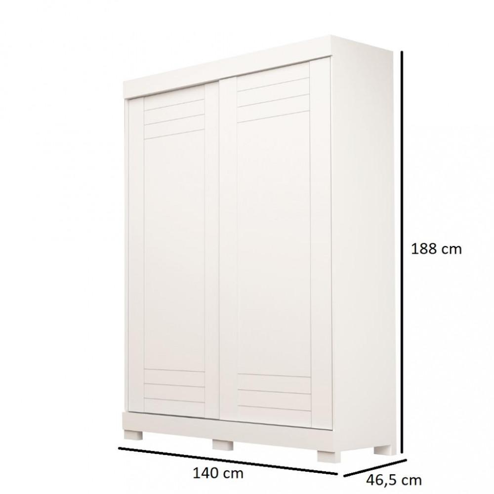 Guarda Roupas Solteiro 2 Portas 2 Gavetas Ayla ACP - 4