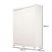 Guarda Roupas Solteiro 2 Portas 2 Gavetas Ayla ACP - 4