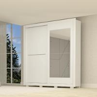 Guarda Roupas Casal 2 Portas 3 Gavetas Com Espelho Nicole ACP - 1