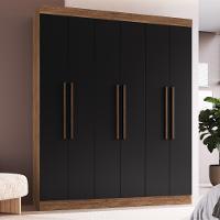 Guarda Roupa Casal 6 Portas 2 Gavetas MDF New York Doripel - 1