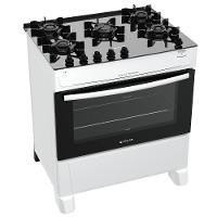 Fogão 5 Bocas Atlas Mônaco Top Glass Acendimento Automático - 1