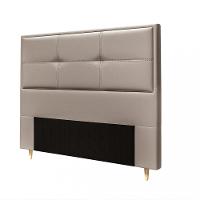 Cabeceira Estofada Casal 140cm Corino Monte Carlo Dobuê - 2