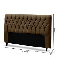 Cabeceira Estofada King 195cm Veloplus Istambul Dobuê - 3
