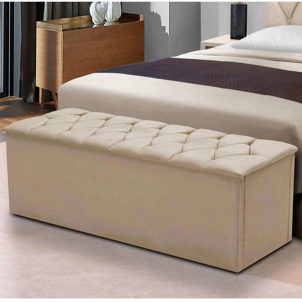 Baú Calçadeira de Casal Istambul Veloplus  Dobuê - 1