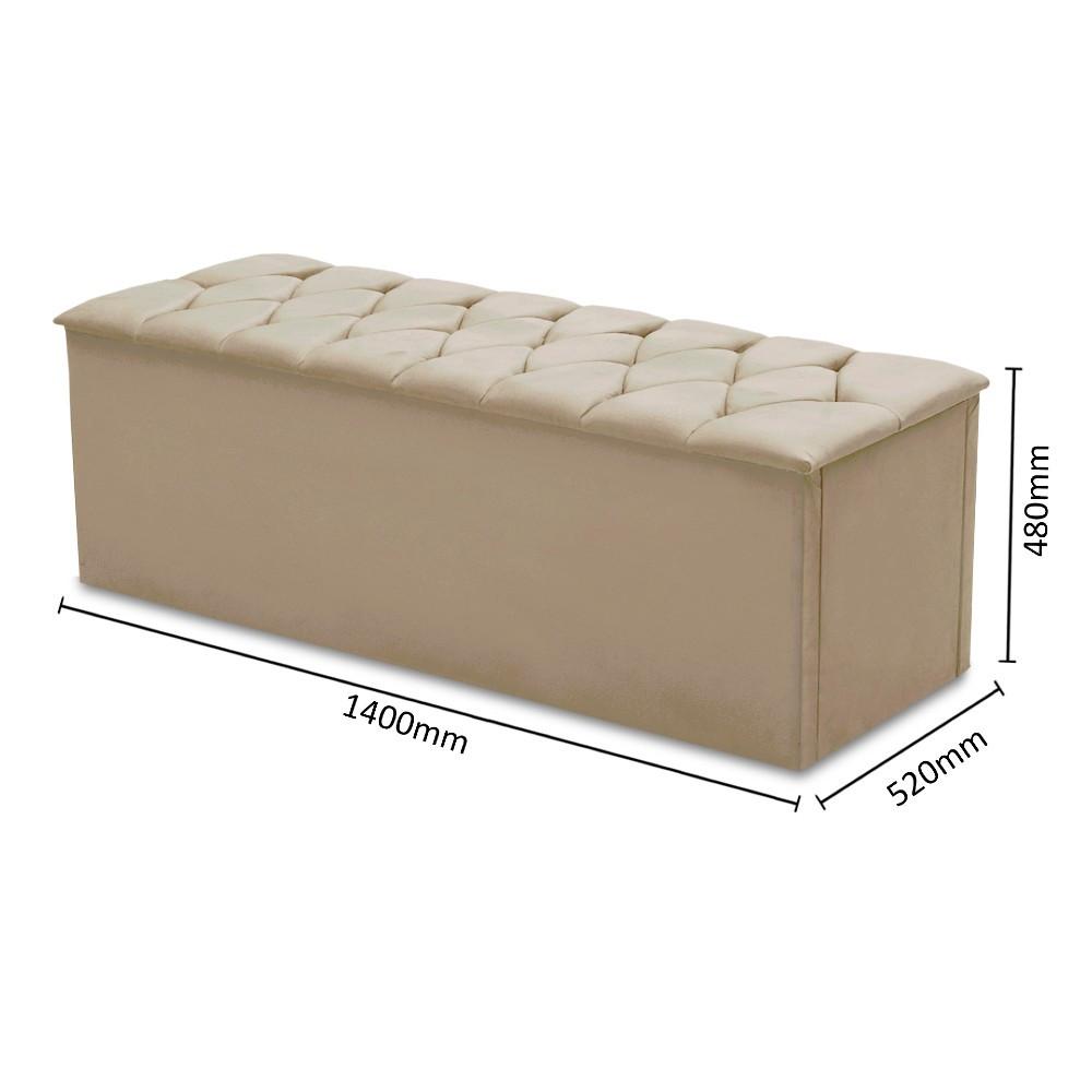 Baú Calçadeira de Casal Istambul Veloplus  Dobuê - 3