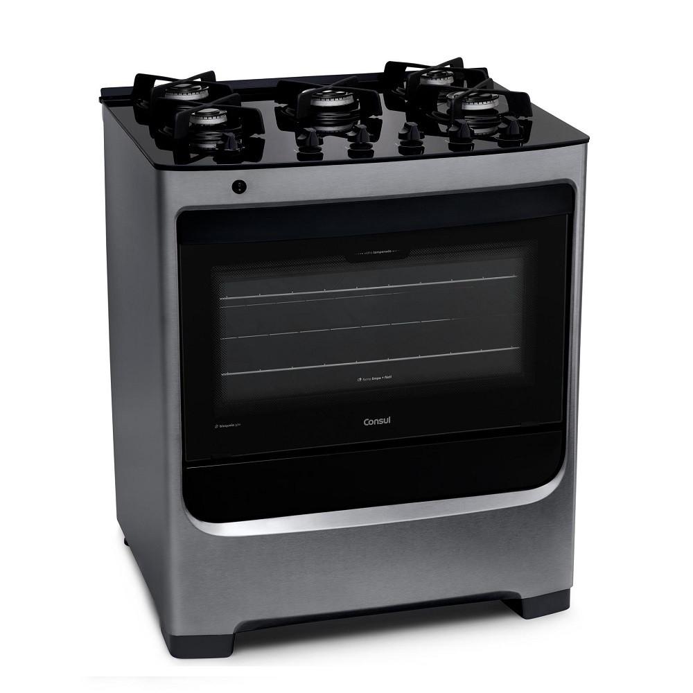 Fogão 5 Bocas Consul Glass Mesa de Vidro CFS5VAR - 2