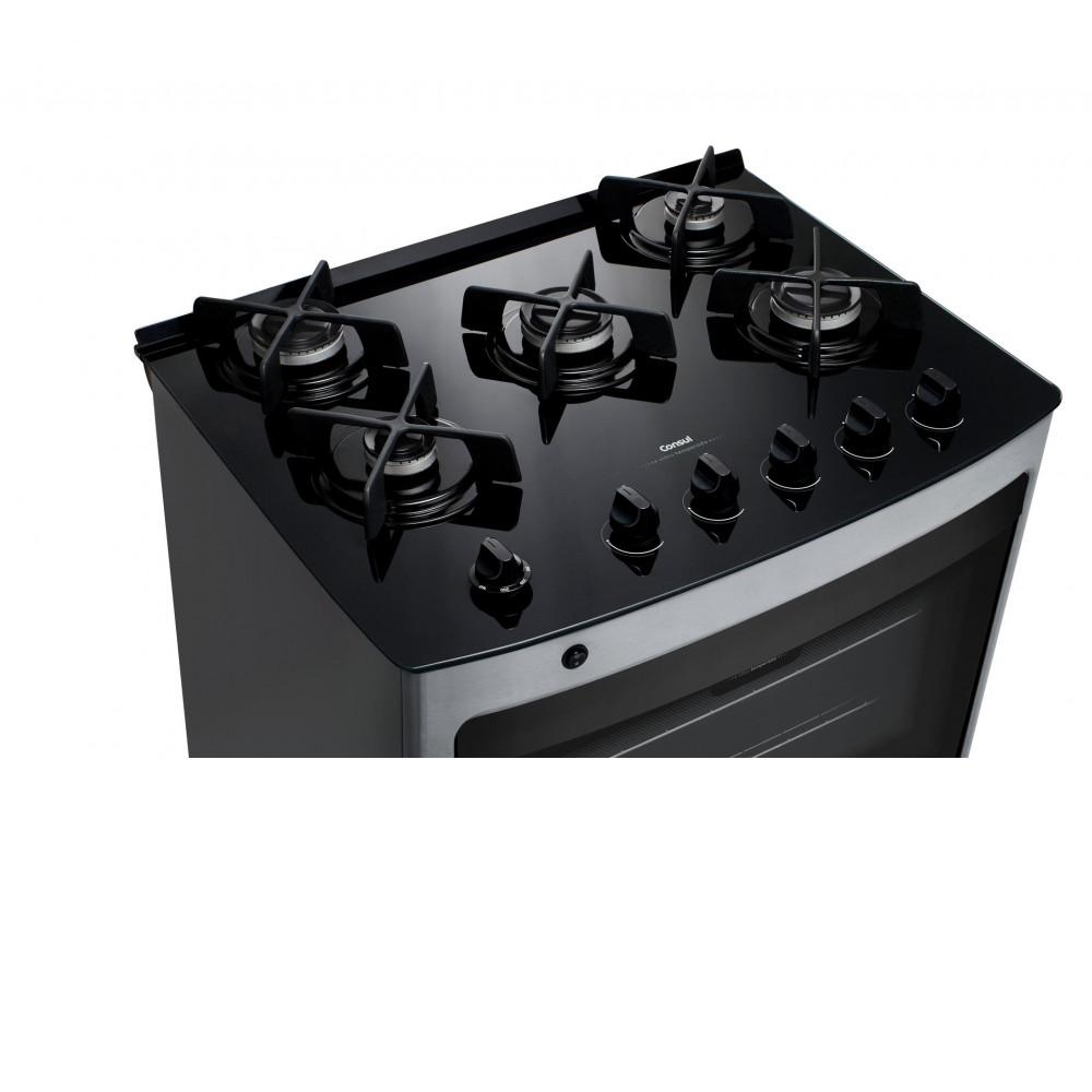 Fogão 5 Bocas Consul Glass Mesa de Vidro CFS5VAR - 3