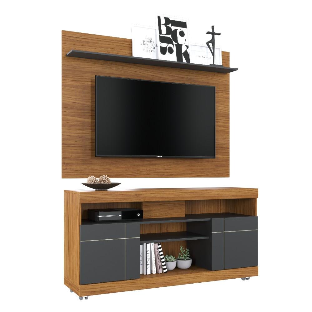 Rack com Painel para TV até 47 Polegadas 2 Portas Yara Maia Colibri - 3