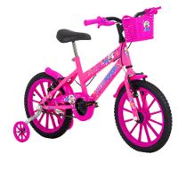 Bicicleta Infantil Kiss com Cesta Aro 16 Free Action - 1