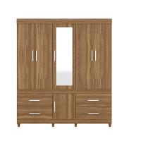 Guarda Roupa Casal 6 Portas 4 Gavetas Guarujá  Demóbile