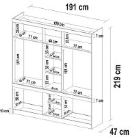 Guarda Roupa Casal 6 Portas 4 Gavetas Guarujá  Demóbile - 7