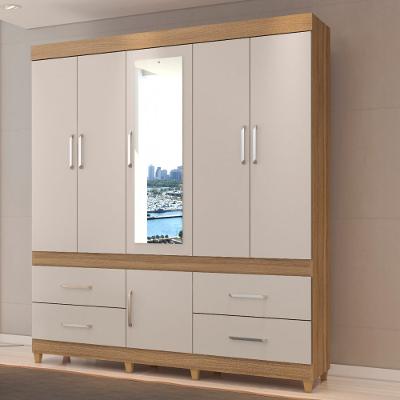 Guarda Roupa Casal 6 Portas 4 Gavetas Guarujá  Demóbile