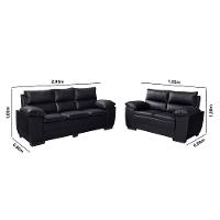 Conjunto Sofá 3 e 2 Lugares Corano Equador Requinte - 5