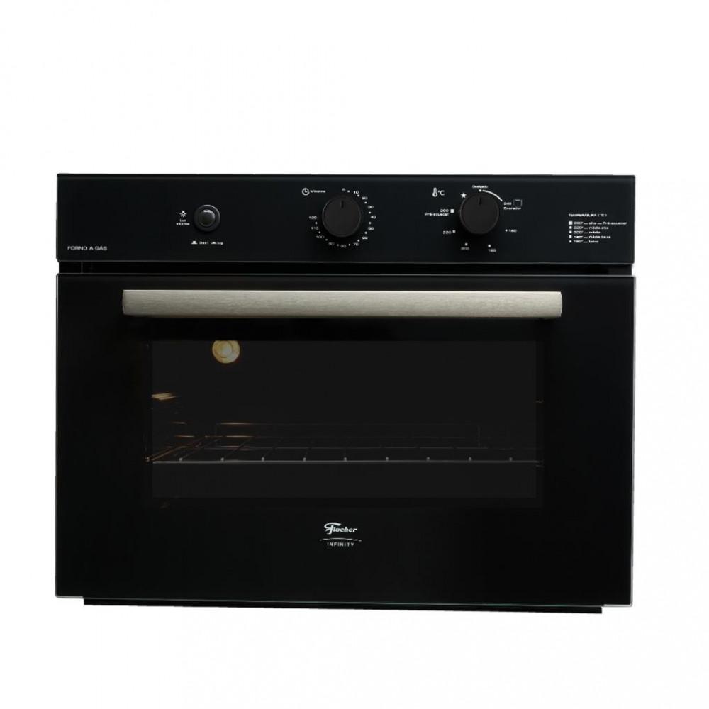 Forno a Gás de Embutir Fischer Infinity 50L com Grill - 1
