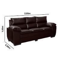 Sofá 3 Lugares Corano Equador Requinte - 5