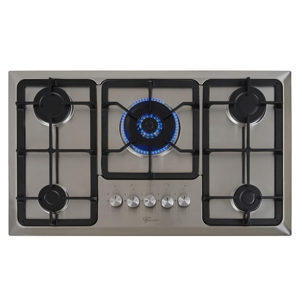 Cooktop 5 Bocas Fischer Infinity Tripla chama Acendimento Automático - 1