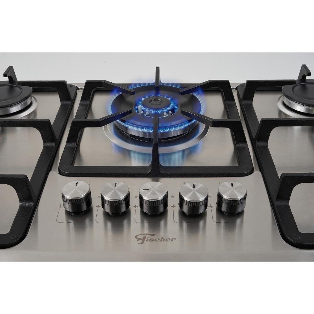 Cooktop 5 Bocas Fischer Infinity Tripla chama Acendimento Automático - 2