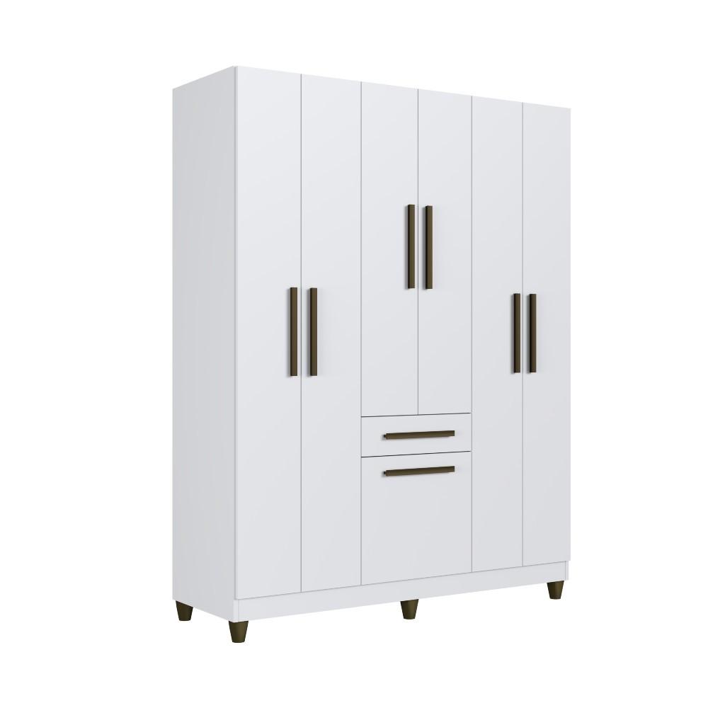 Guarda Roupa Solteiro 7 Portas 1 Gaveta Laguna Faimec - 2