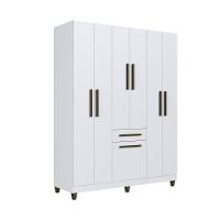 Guarda Roupa Solteiro 7 Portas 1 Gaveta Laguna Faimec - 2