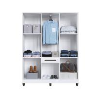 Guarda Roupa Solteiro 7 Portas 1 Gaveta Laguna Faimec - 3