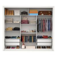 Guarda Roupa Casal 3 Portas 4 Gavetas com Espelho Ilhéus Carioca Móveis - 4