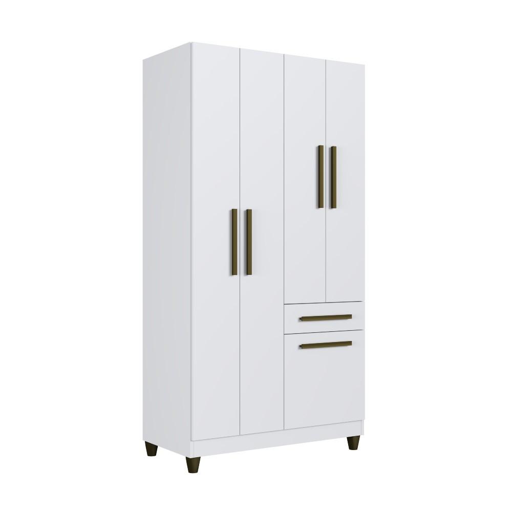 Guarda Roupa Solteiro 5 Portas 1 Gaveta Laguna Faimec - 2