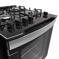 Fogão de Embutir 4 Bocas Dako Diplomata Mesa de Vidro - 5