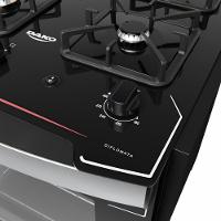 Fogão de Embutir 4 Bocas Dako Diplomata Mesa de Vidro - 6