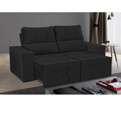 Sofá Retrátil Reclinável 200cm Veludo Miami Wood estofados