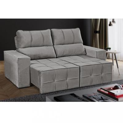 Sofá Retrátil Reclinável 200cm Veludo Miami Wood estofados