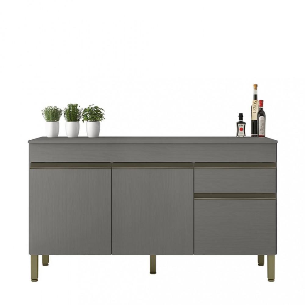 Balcão 3 Portas 1 Gaveta 150cm com tampo Line Kits Paraná - 3